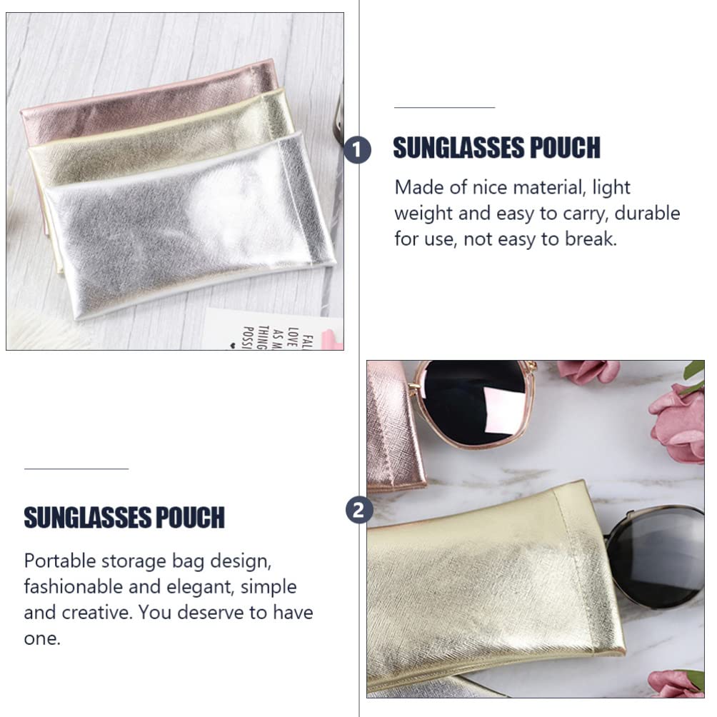 4-Piece Glasses Storage Bag Set - Eyewear Organizer Pouch for Sunglasses & Eyeglasses - Travel, Home & Office Accessories