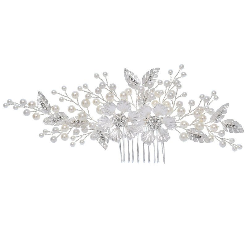 Elegant Silver Bridal Hair Comb (S8205) – Perfect for Weddings, Prom, and Special Occasions – Wholesale Available