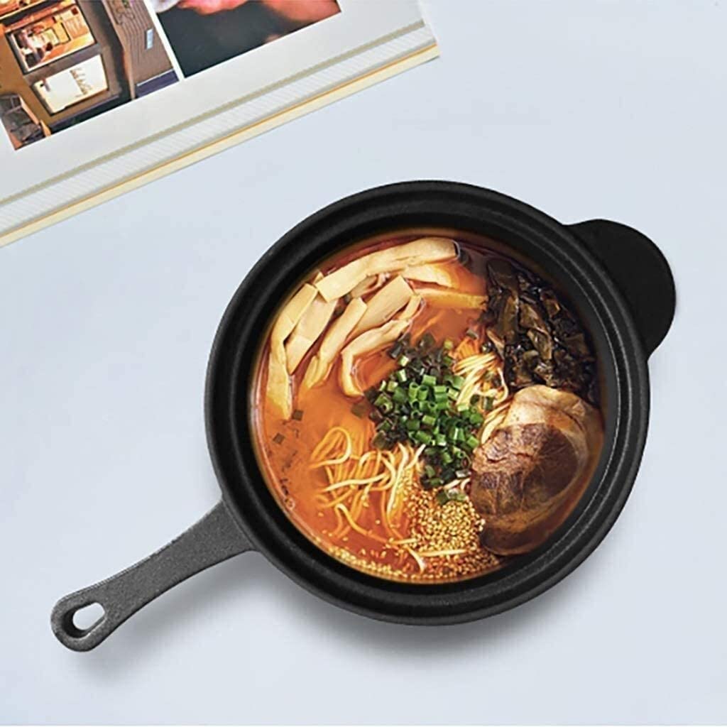 Best Non-Stick Cast Iron Wok Pan - Thickened Bottom Soup Pot for Induction Cooker & Gas Stove - Perfect for Stir-Frying, Stewing, Boiling Milk & Cooking Asian Dishes