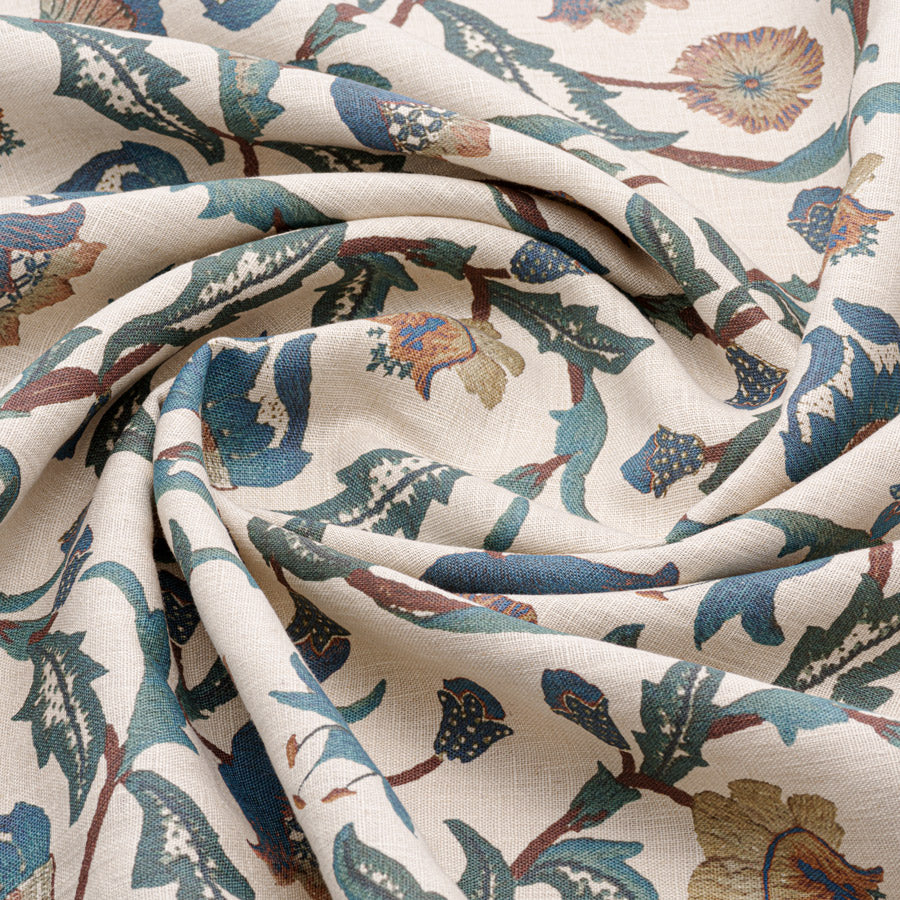 Premium Wherwell Linen Fabric Samples - Soft Blue Linen Textile Swatches for DIY, Upholstery & Home Decor Projects | Perfect for Curtains, Pillows & Crafting