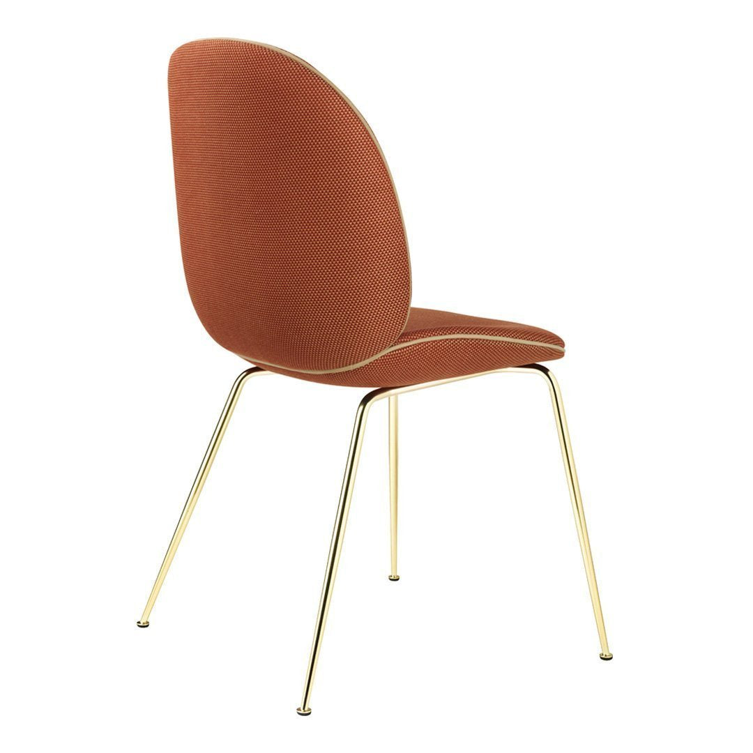 Stylish Beetle Dining Chair with Conic Base - Fully Upholstered Modern Seating for Kitchen, Dining Room & Office