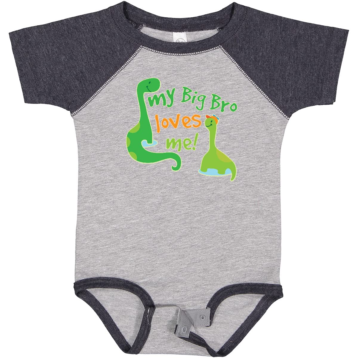My Big Bro Loves Me Baby Bodysuit - Cute Sibling Outfit for Newborns & Infants - Perfect for Family Photos, Sibling Bonding & Special Occasions