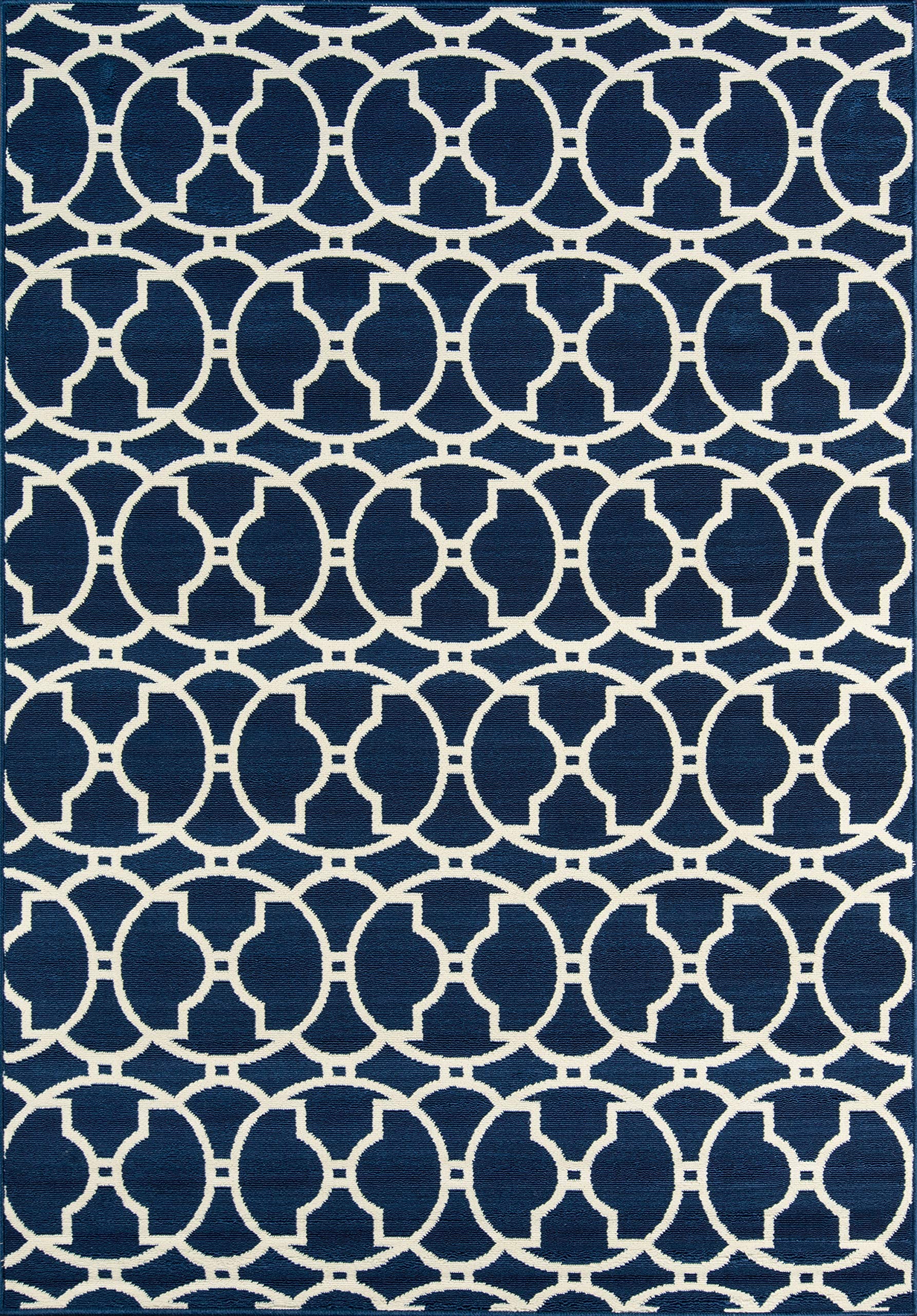Momeni Baja Collection Contemporary Indoor Outdoor Area Rug - UV Protected Fade Resistant Easy Clean - 7'10