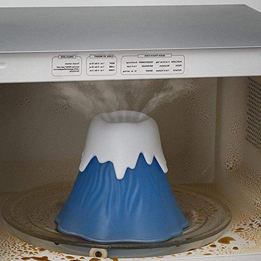 Volcano Steam Microwave Cleaner - Quick Kitchen Cleaning Tool for Home Use