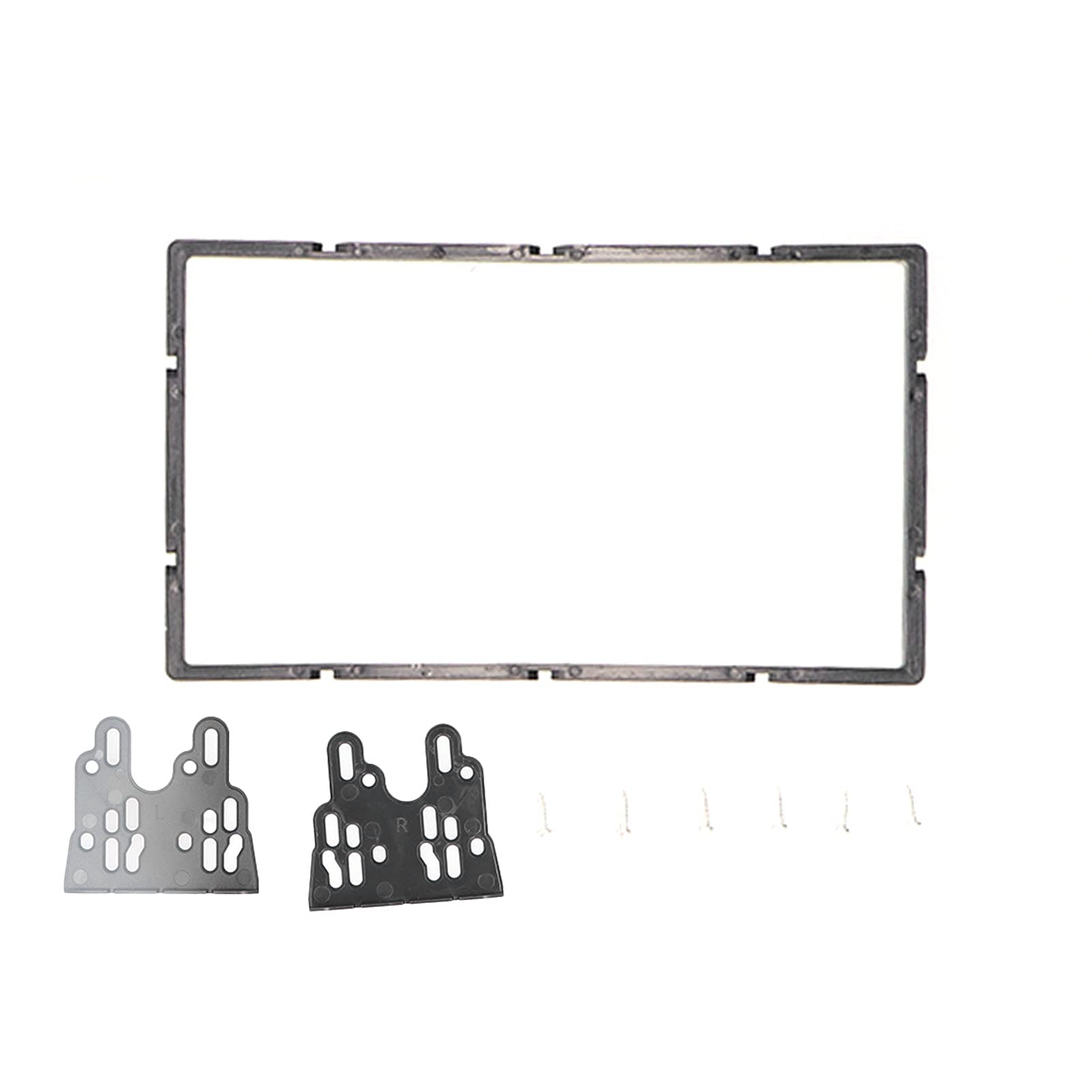 Universal 2-Din Car Dashboard GPS Navigation Trim Cover - Stereo Refit Panel Kit Frame Compatible with Toyota Vios, Belta & Yaris Sedan | Perfect for Car Audio Upgrade & Interior Customization