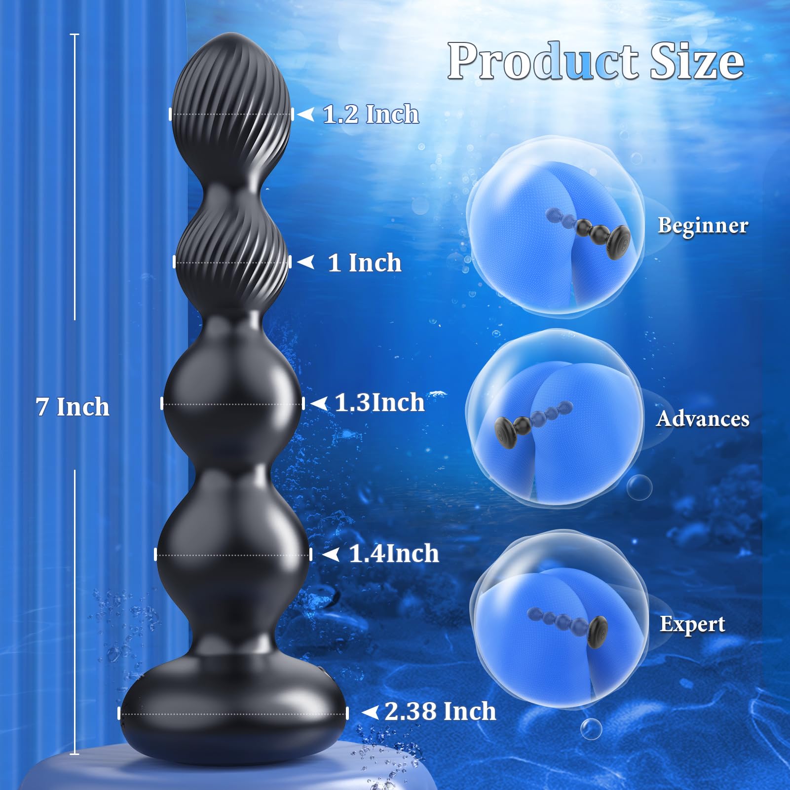 360° Rotating Vibrating Anal Plug for Men - 10 Speed Prostate Massager with App & Remote Control, Adult Sex Toy for Male Pleasure | Perfect for Solo Play, Couples & BDSM Exploration