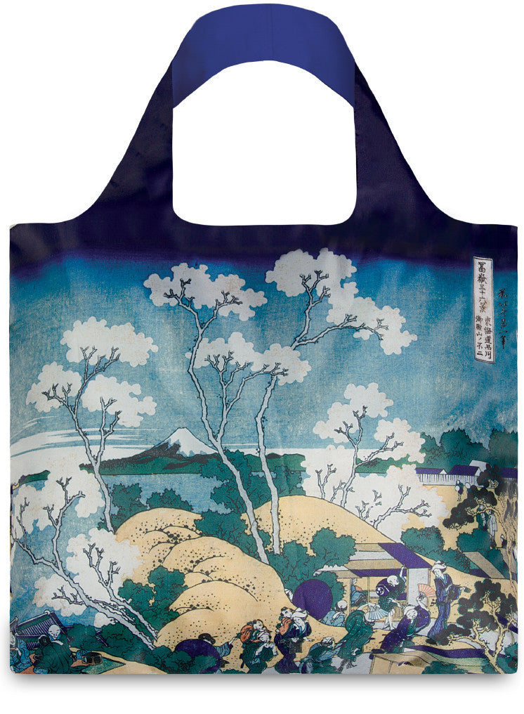 LOQI Tote Bag MUSEUM Collection - Tokyo Fuji Art Museum Design | Reusable Shopping Bag for Groceries, Books & Travel | Eco-Friendly & Lightweight