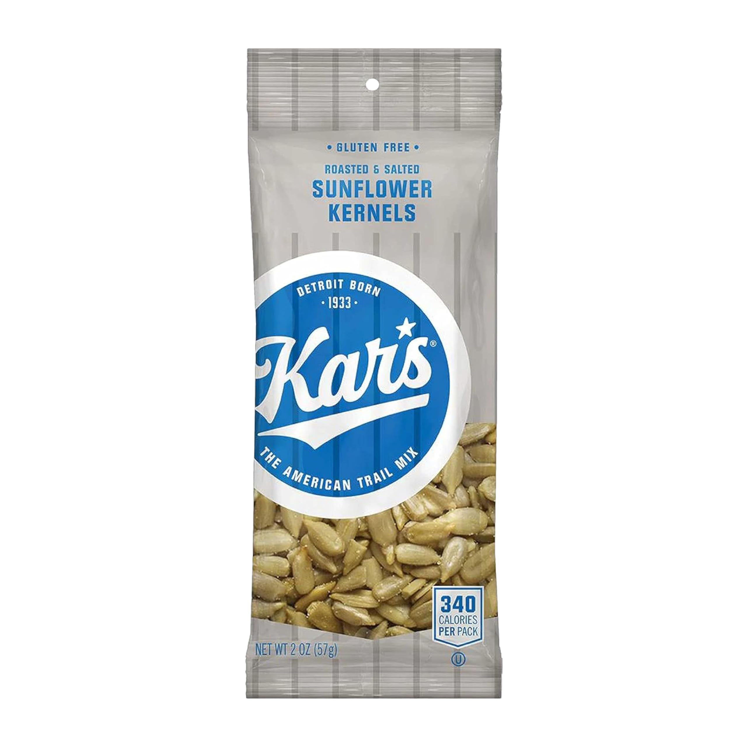 Kar's Nuts Roasted & Salted Sunflower Kernels - 2oz Individual Snack Packs (72 Count Bulk Pack) | Gluten-Free Healthy Snacks for Office, School & Travel | Perfect for On-the-Go Nutrition & Party Favors