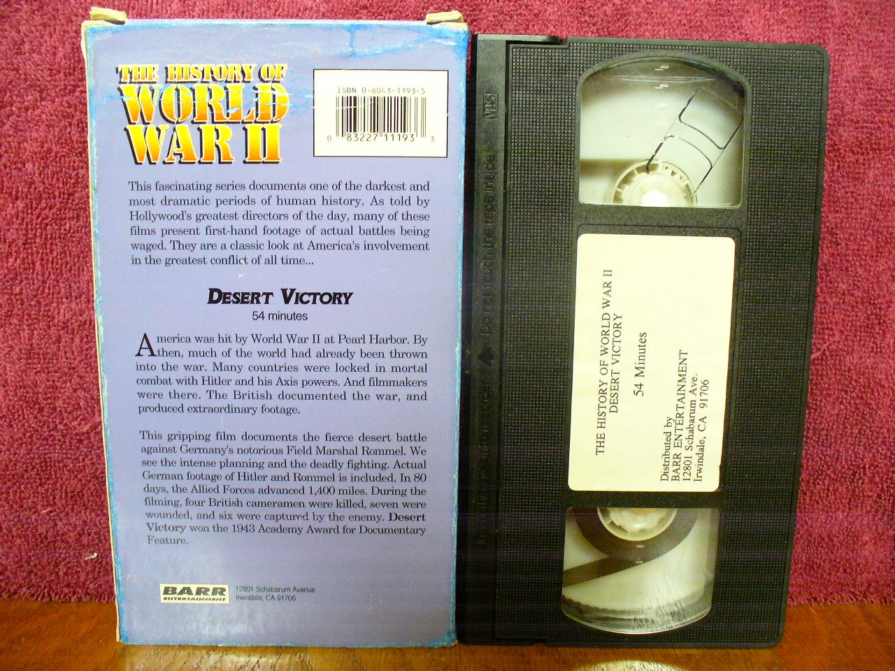 World War II History: Desert Victory VHS Tape - Perfect for History Enthusiasts & WWII Documentary Collectors