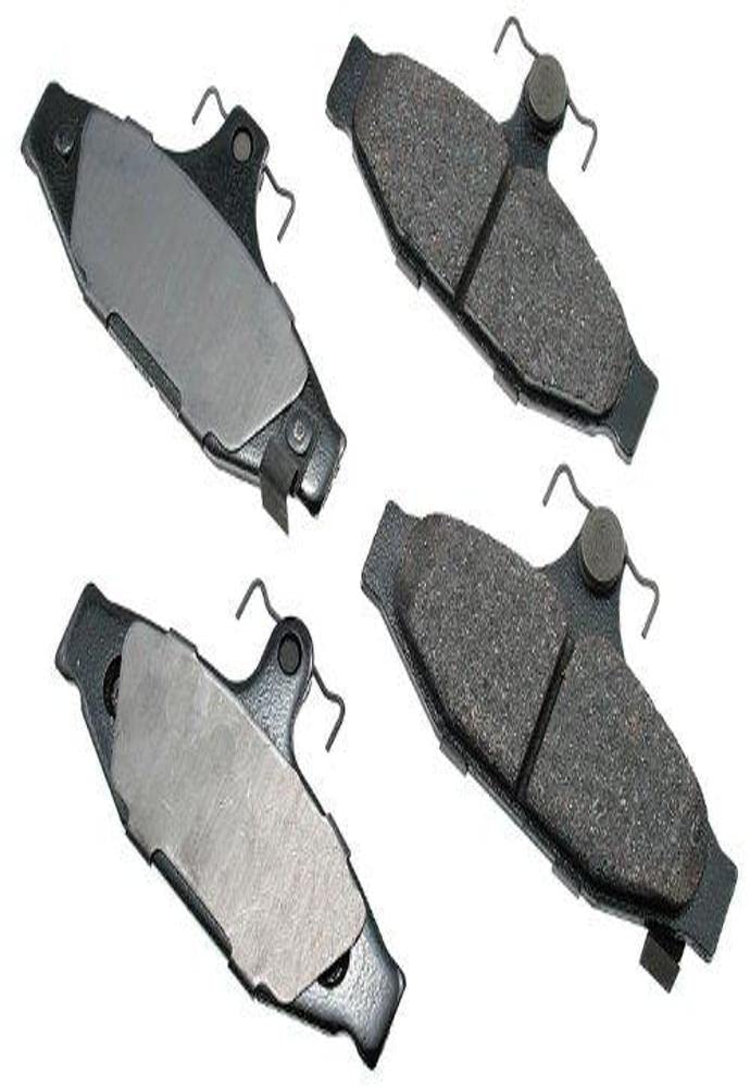 Akebono ACT413 ProAct Ultra-Premium Ceramic Disc Brake Pads Kit - Front & Rear Brake Pads for Smooth, Quiet Performance - Perfect for Daily Commuting, Highway Driving & Performance Vehicles