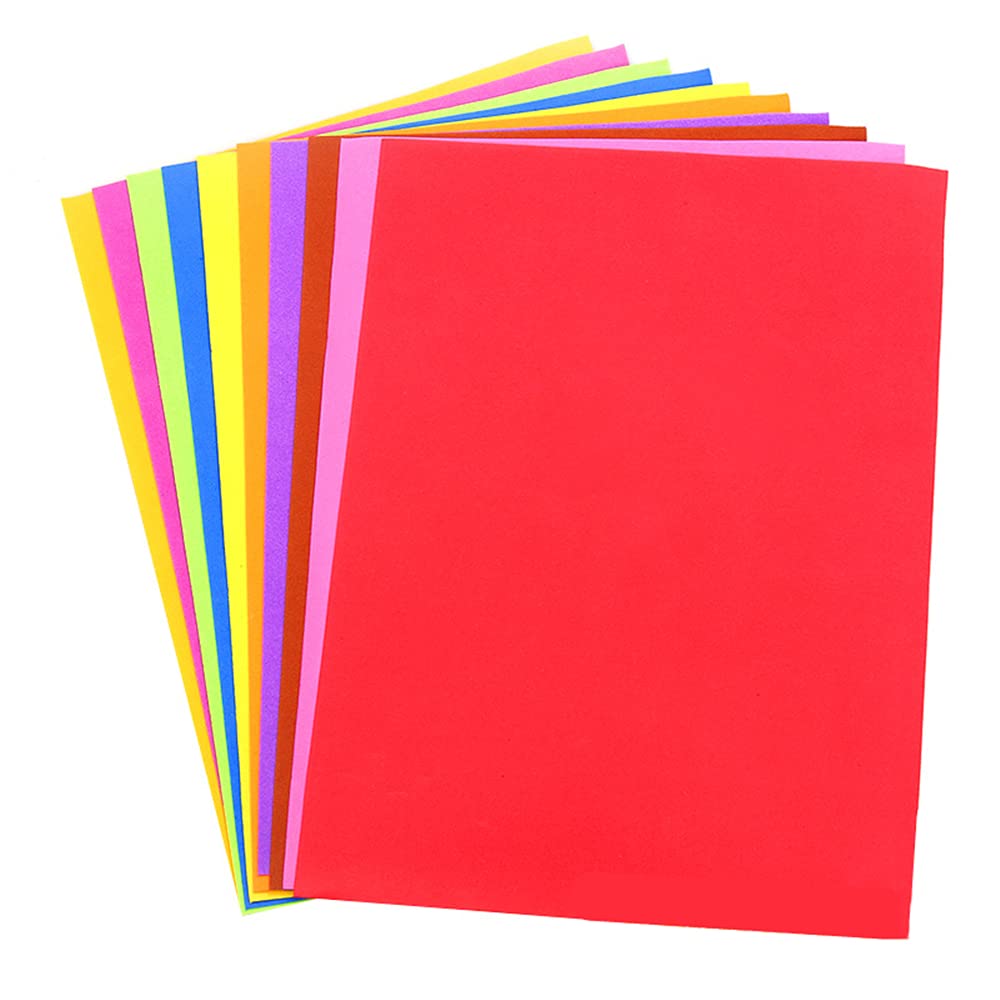 10Pcs A4 Thick EVA Foam Sheets - Self Adhesive Craft Foam Papers in Assorted Colors for Kids DIY Projects, Scrapbooking, Gift Wrapping, Classroom Decorations & Party Supplies - Perfect for Arts & Crafts, School Projects, and Creative Home Decor