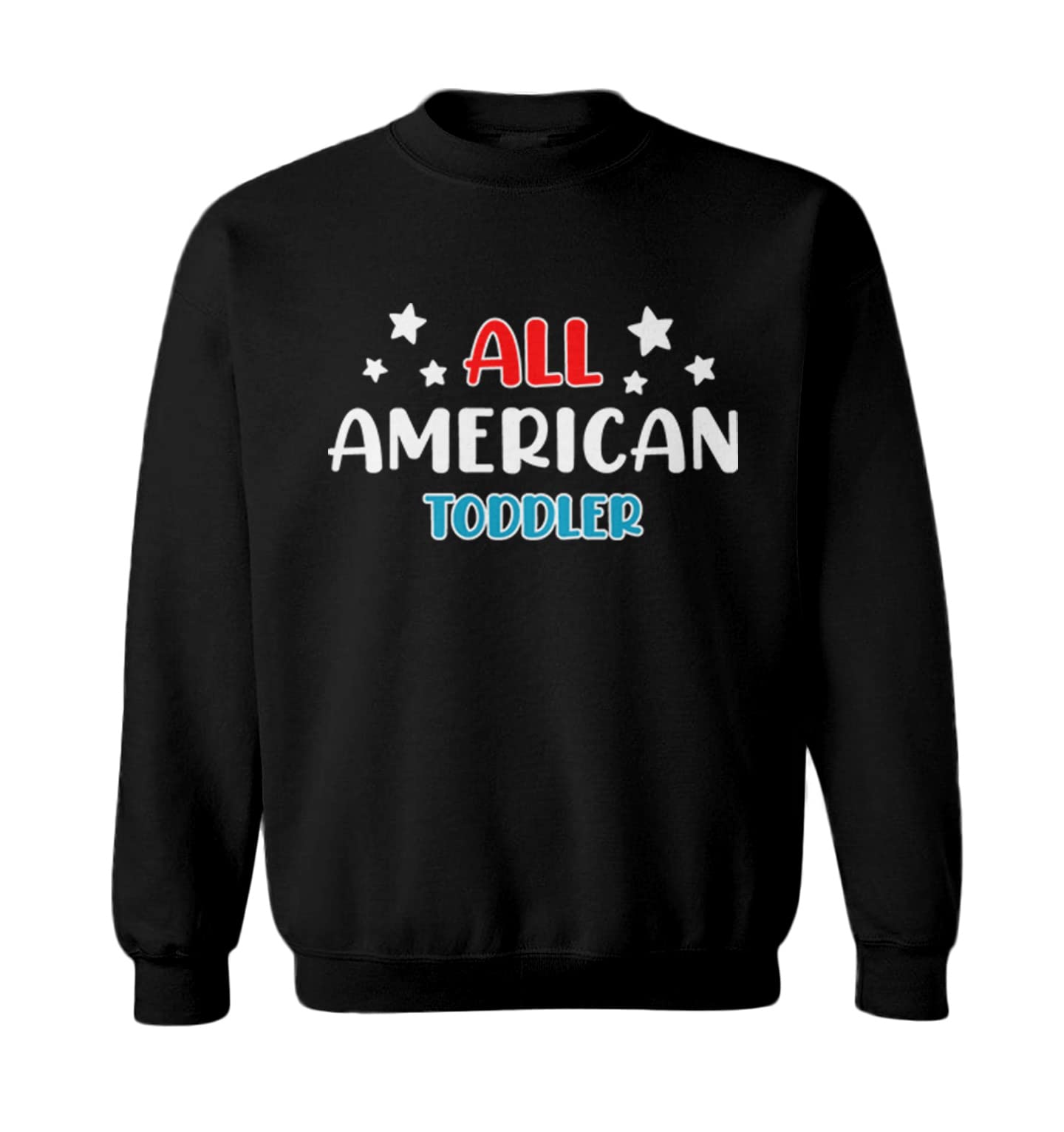 All American Toddler Fleece Crewneck Sweater - Soft & Warm USA-Made Pullover for Boys & Girls - Perfect for Playdates, Preschool & Family Outings