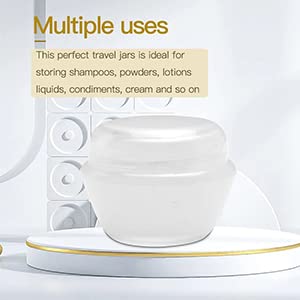 Premium 30g Unbreakable Acrylic Cosmetic Jars - 6 Pack Transparent Plastic Containers for Creams, Lip Balm, Body Butter & Essential Oils | Travel-Friendly Makeup Storage & DIY Beauty Organizer