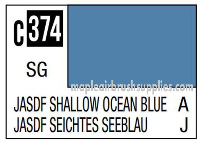 Mr. Color Jasdf Shallow Ocean Blue Acrylic Paint - Premium Model Kit Paint for Miniatures, Gundam & Scale Models - Perfect for Airbrush & Hand Painting