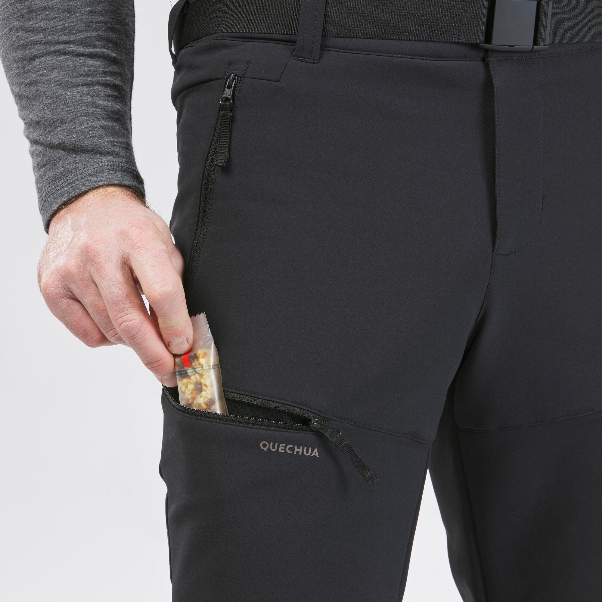 Quechua SH100 Waterproof Hiking Pants for Men - Lightweight Quick-Dry Outdoor Trekking Trousers for Camping & Mountain Climbing