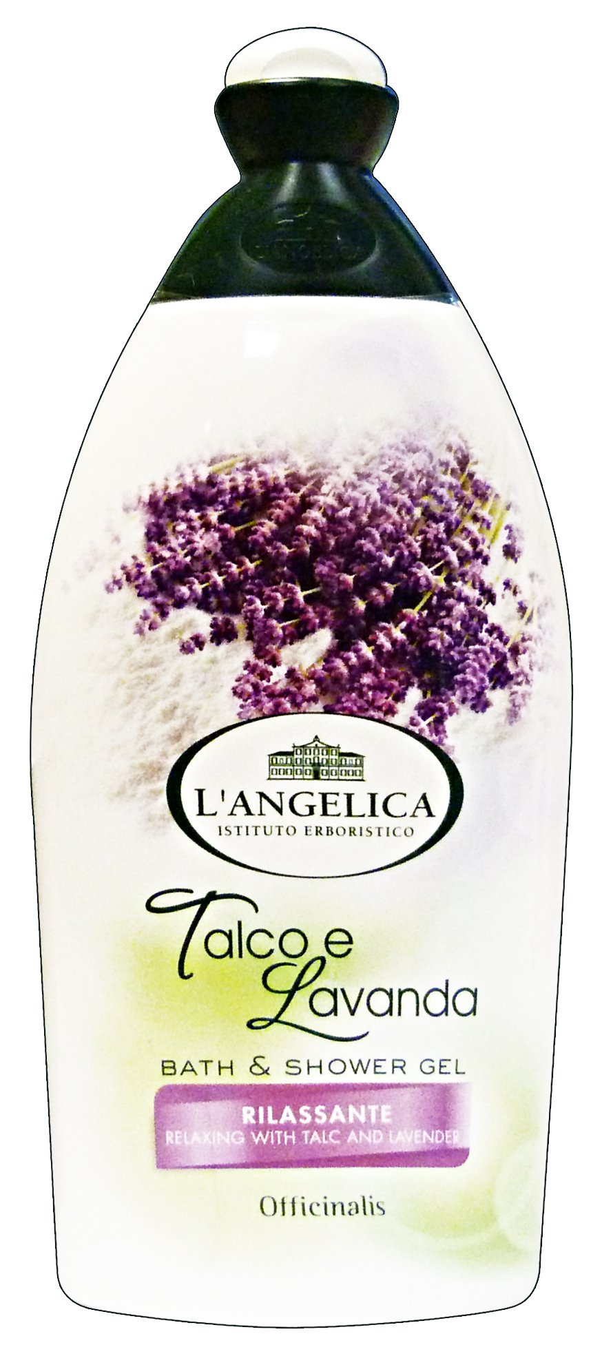 L'ANGELICA Lavender Bath Talc Powder 500ml - Natural Body Powder for Bath & Shower, Softens Skin & Reduces Friction - Perfect for Post-Shower Moisturizing & Relaxation