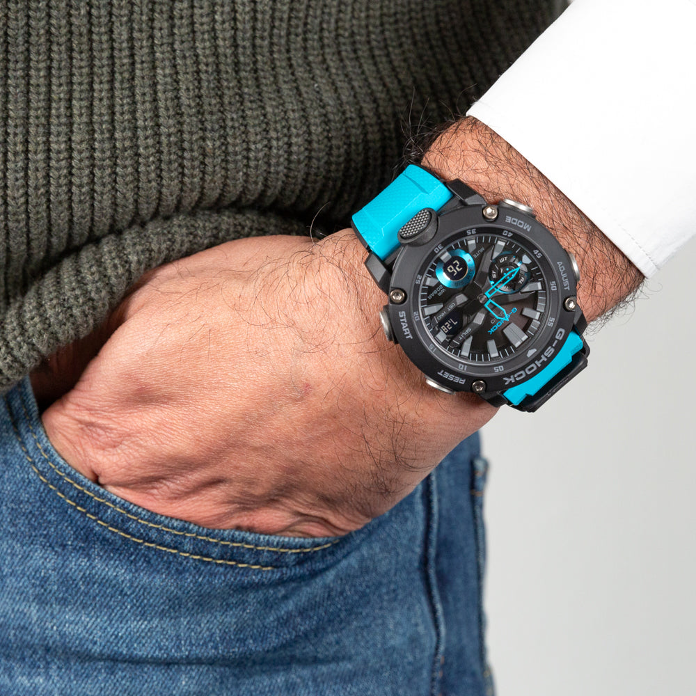 Casio G-Shock GA2000-1A2 Digital Sport Watch for Men - Durable, Water-Resistant & Shockproof - Perfect for Outdoor Adventures, Workouts & Daily Wear
