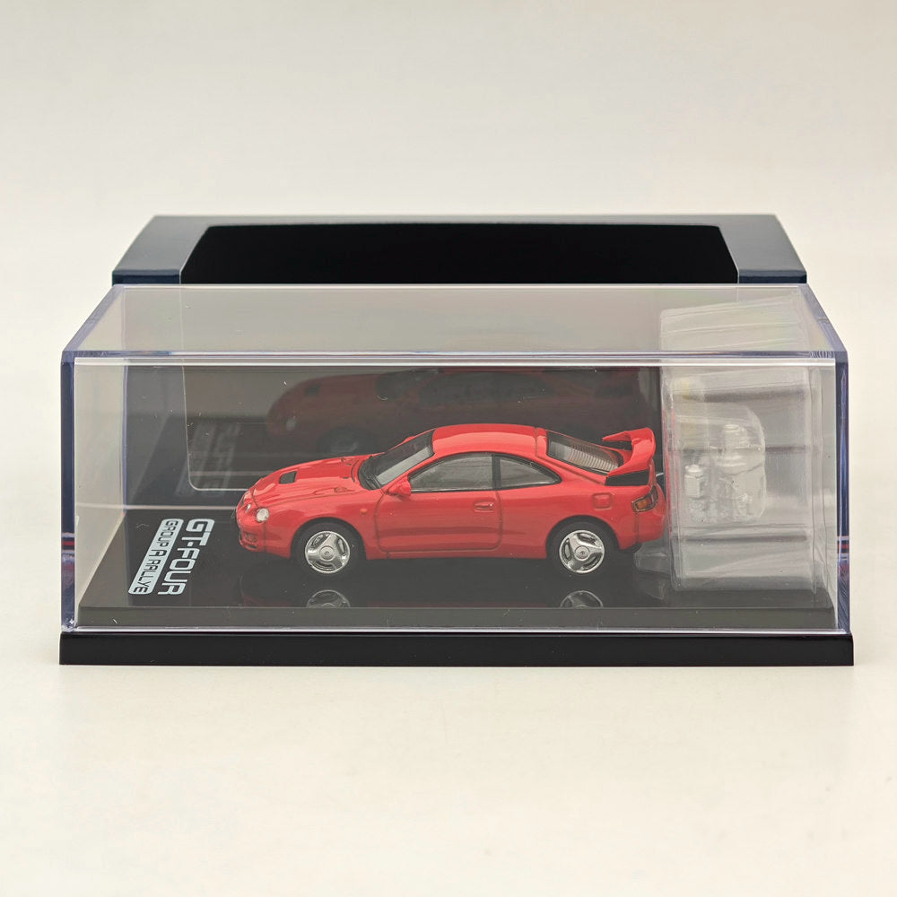 1/64 Scale Toyota Celica GT-Four ST205 WRC Edition Diecast Model Car - Red Collectible with Detailed Engine - Perfect for Car Enthusiasts & Toy Collectors - Great Gift for Racing Fans & Display in Home/Office Collections