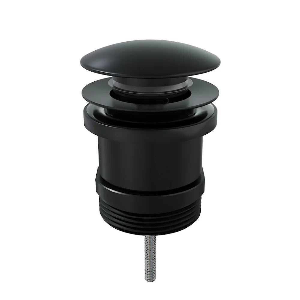 Fienza WAS72MB Universal Pop Up Waste for Basin - 32mm/40mm Matte Black - Perfect for Bathroom Sink Drain Replacement & Modern Home Decor