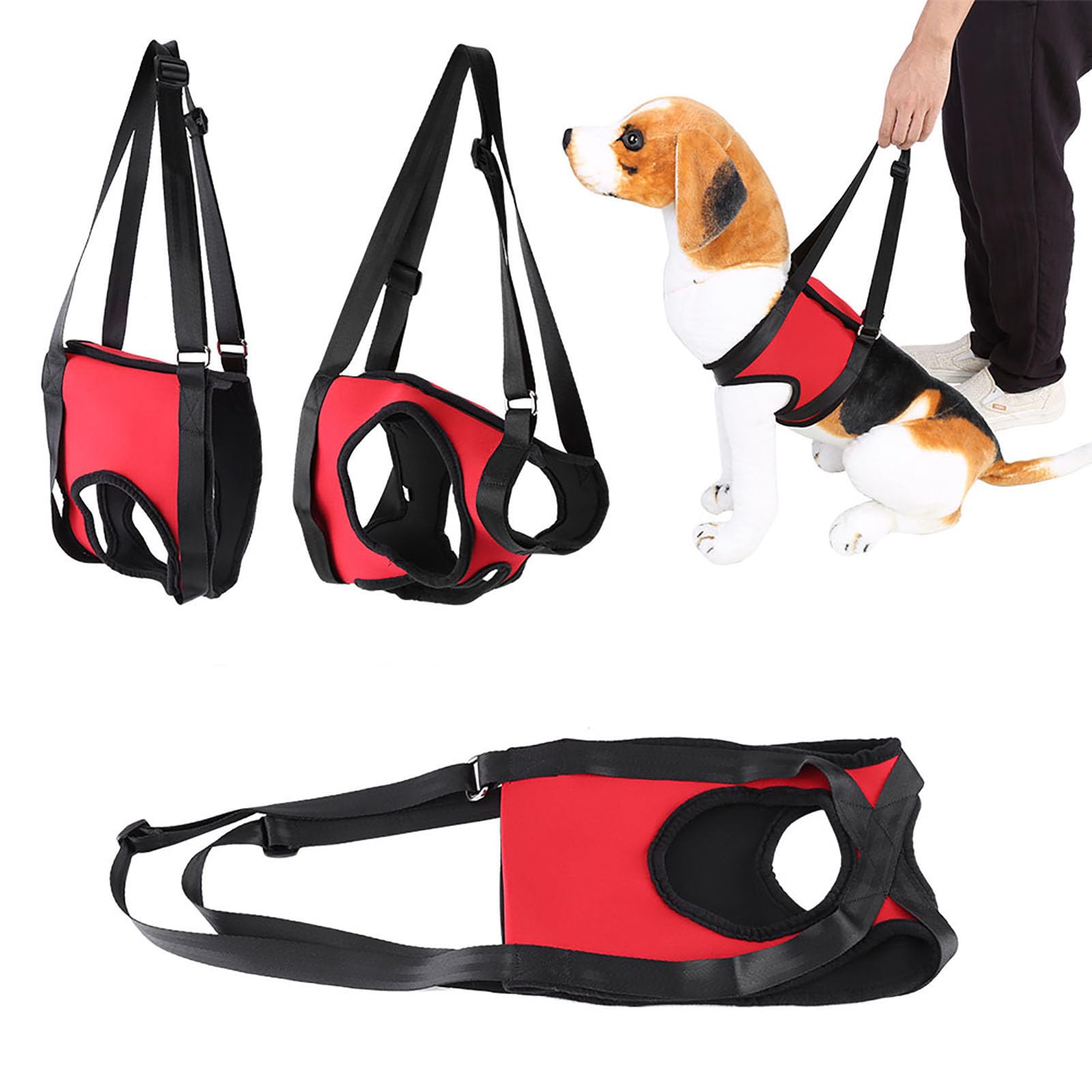 Oumefar Dog Lift Harness - Adjustable Pet Support Sling for Large & Medium Dogs - Front & Back Support Vest for Walking Aid, Mobility Assistance, Post-Surgery Recovery - Perfect for Elderly, Injured or Disabled Dogs
