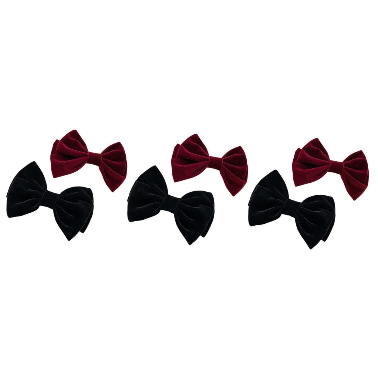 FRCOLOR 3 Sets Elegant Bow Hair Clips for Women - Large Hair Barrettes & Hairpins for Girls, Parties, Weddings & Special Occasions - 2pcs x 3 Pack - Perfect for Bridal, Prom, Birthday & Formal Events