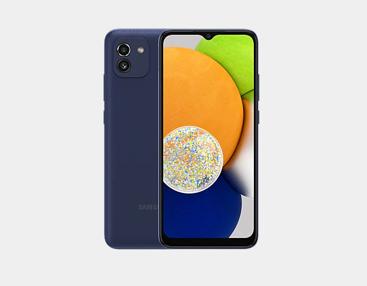 Samsung Galaxy A03 A035M 32GB 3GB RAM Dual SIM Unlocked GSM Smartphone - Latin America Version (Blue) | Perfect for Travel, Work & Everyday Use