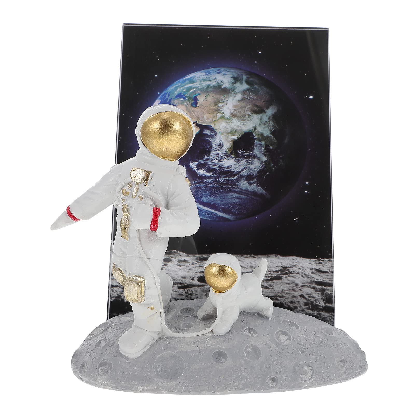 LUOZZY Astronaut Photo Frame - 8x10 Tabletop Picture Frame for Family Photos, Wall Decor, and Space-Themed Gifts - Perfect for Bedroom, Living Room, or Office Display