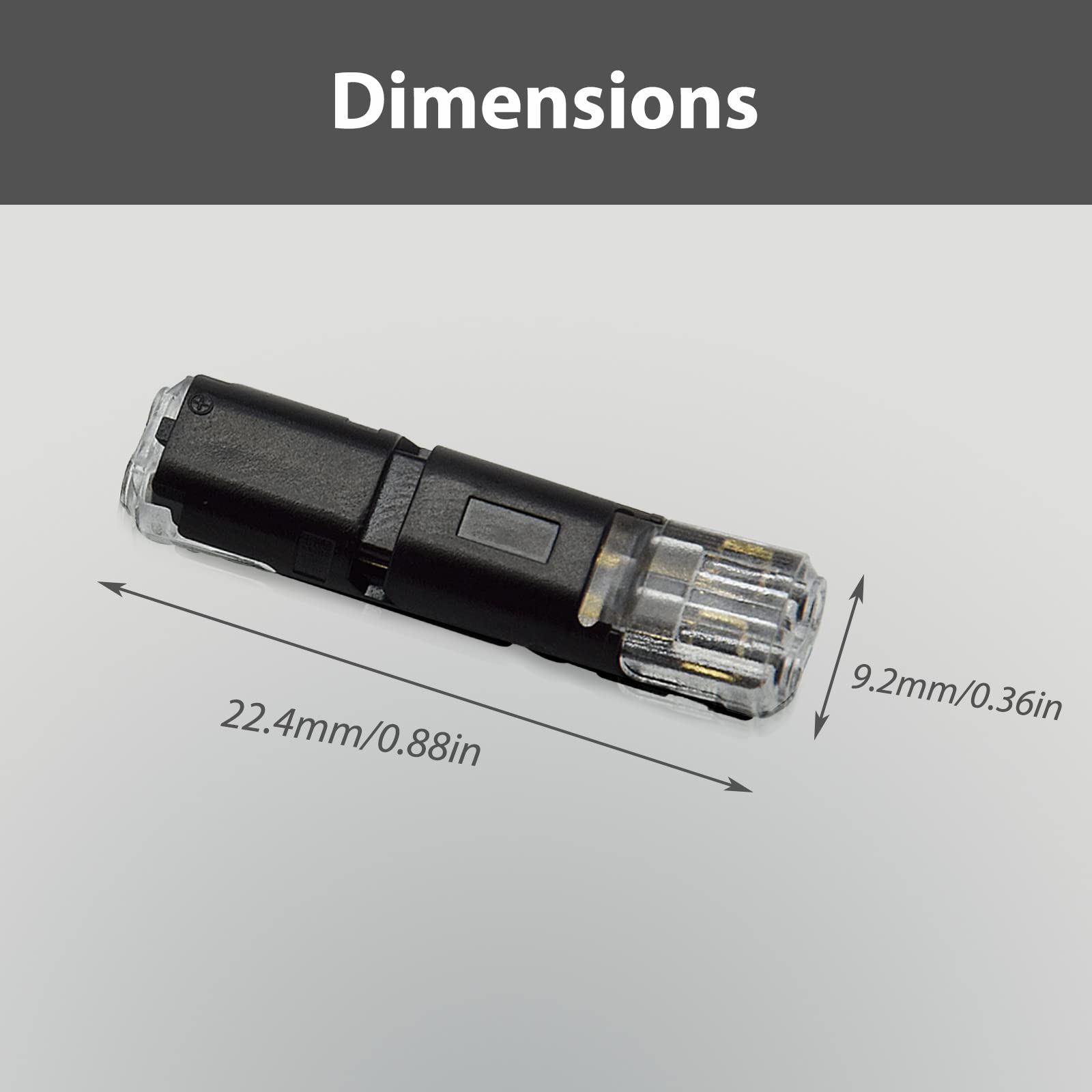 Pluggable LED Wire Connectors - 2 Pin 2 Way Spring Terminal Blocks - No Wire Stripping Needed - Tool-Free Electrical Connectors for AWG 20-24 Wires (12 Pack) - Perfect for LED Strips, Automotive Wiring & DIY Electronics Projects