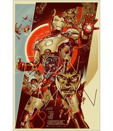 Iron Man 3 Movie Poster - Premium Collectible Art Print for Marvel Fans | Home Theater Decor, Comic Book Room Wall Art, Gift for Superhero Lovers