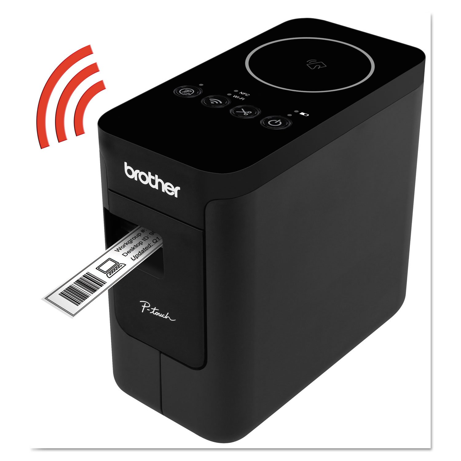 Brother PTP750W Wireless Label Maker - 1.18 Inch Print Width, Black | Ideal for Home Office, Shipping Labels, Organizing & Crafting
