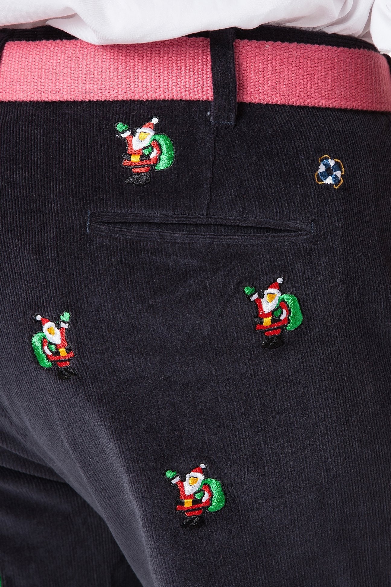 Beachcomber Corduroy Pants for Men - Nantucket Navy Blue Casual Trousers - Perfect for Winter, Christmas & Holiday Outfits