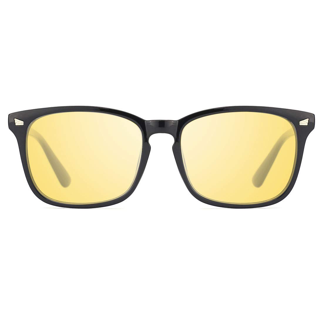 TIJN Polarized Night Vision Driving Glasses for Women & Men - Anti-Glare UV Protection Sunglasses for Safe Night Driving, Road Trips & Outdoor Activities