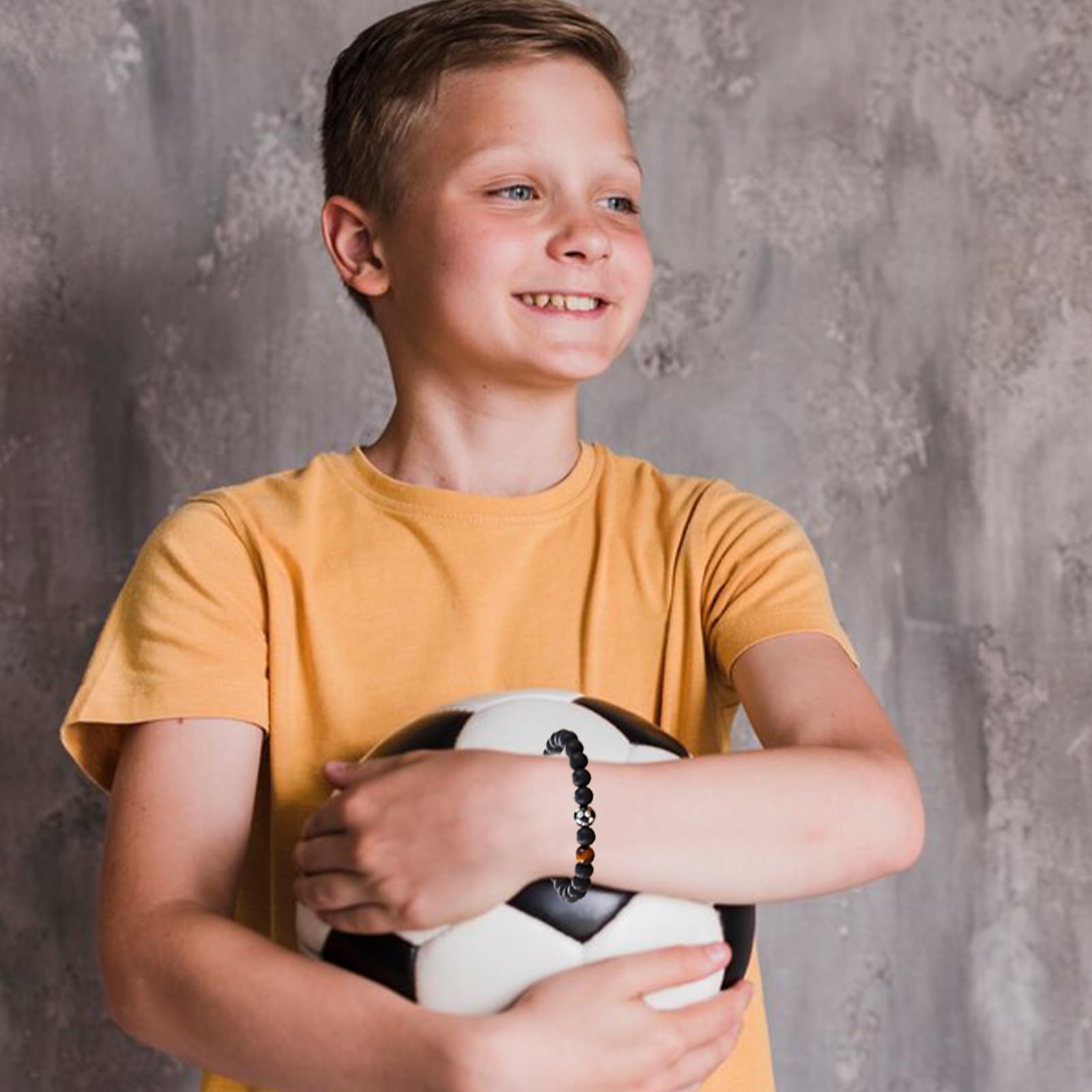 Graduation Bracelet for Son - Tiger Eye Football Baseball Soccer Sports Bracelet for Boys, Men, Dad, Grandpa, Boyfriend | Thoughtful Gift for Graduation, Birthday, Father's Day | Perfect for Sports Lovers & Special Occasions