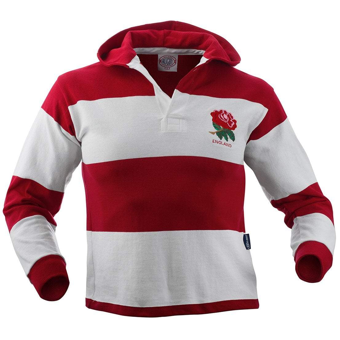 England Hooded Rugby Jersey - Authentic Team Apparel for Fans & Players | Perfect for Games, Training & Casual Wear