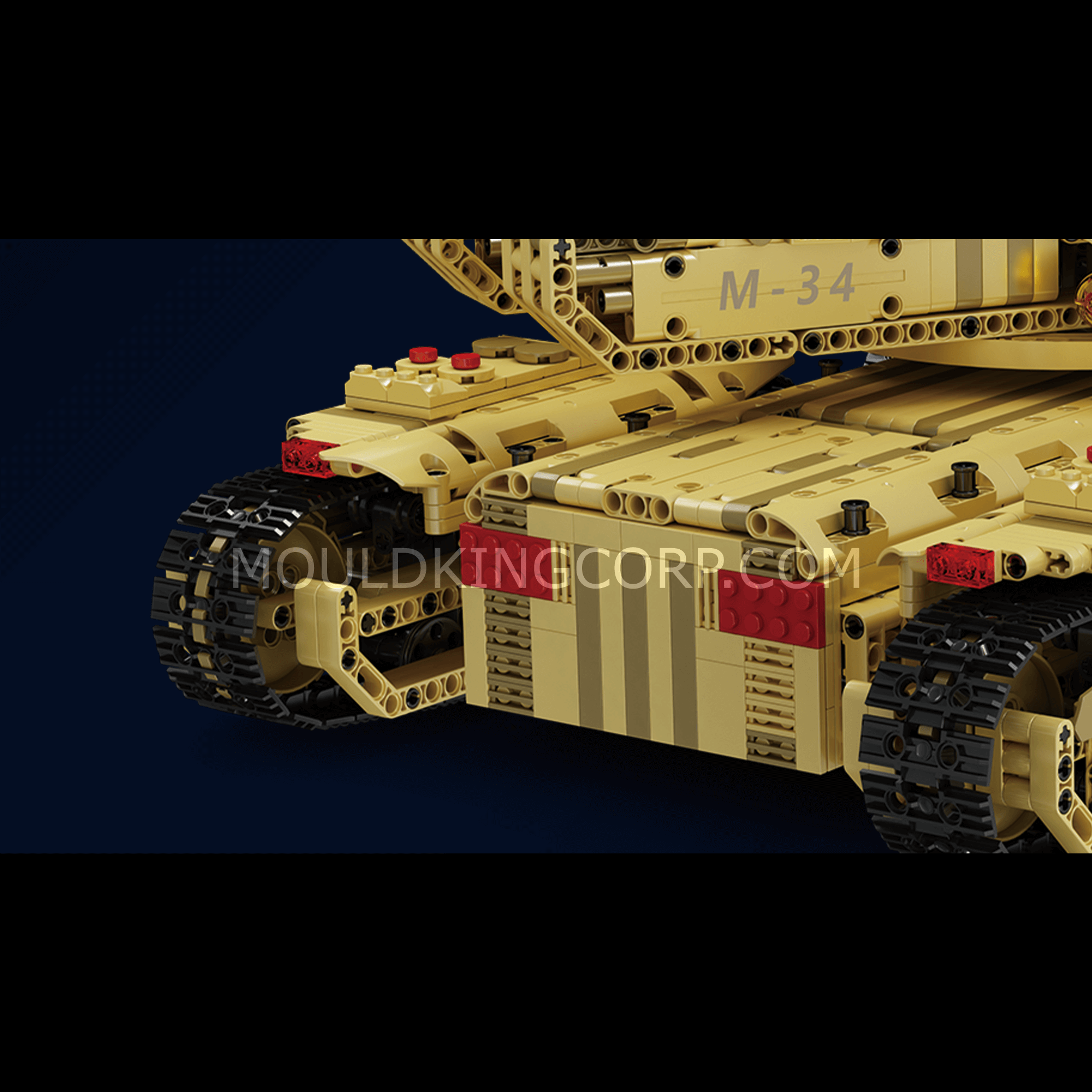 Mould King 20011 Motorized Mammoth Tank Building Set - 3,445 PCS STEM Construction Toy for Adults & Teens | Perfect for Model Collectors, DIY Enthusiasts & Military Vehicle Lovers