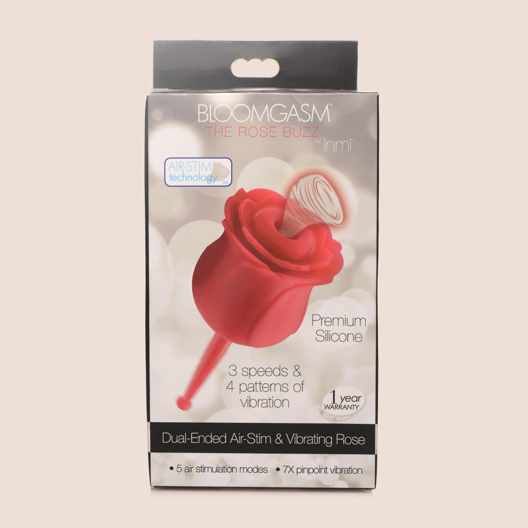 Bloomgasm The Rose Buzz - Sucking and Vibrating Rose Toy for Women | Sensual Massager for Couples & Solo Play, Perfect for Valentine's Day & Romantic Nights