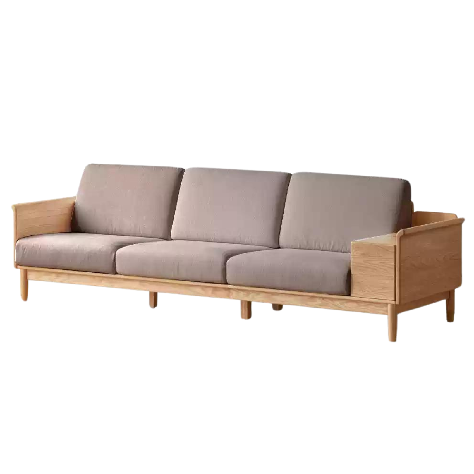 out of stock 109.4x33.4x33 inch / 278x85x84 cm / Natural wood color / sofa (smoky chestnut brown)