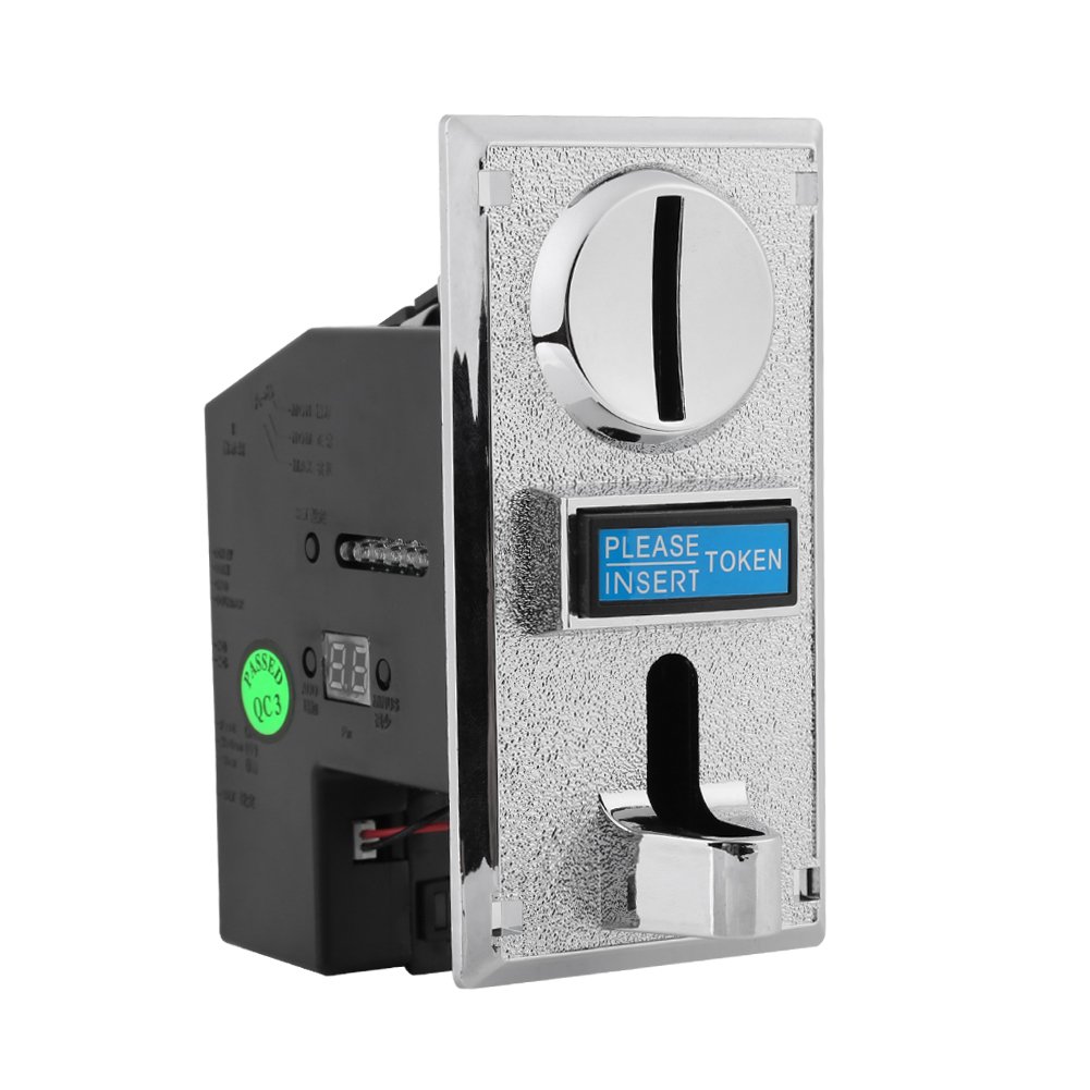 Smart Coin Acceptor Selector for Vending Machines & Slot Games - Multi-Coin Identification System for Arcade, Casino, and Amusement Park Use