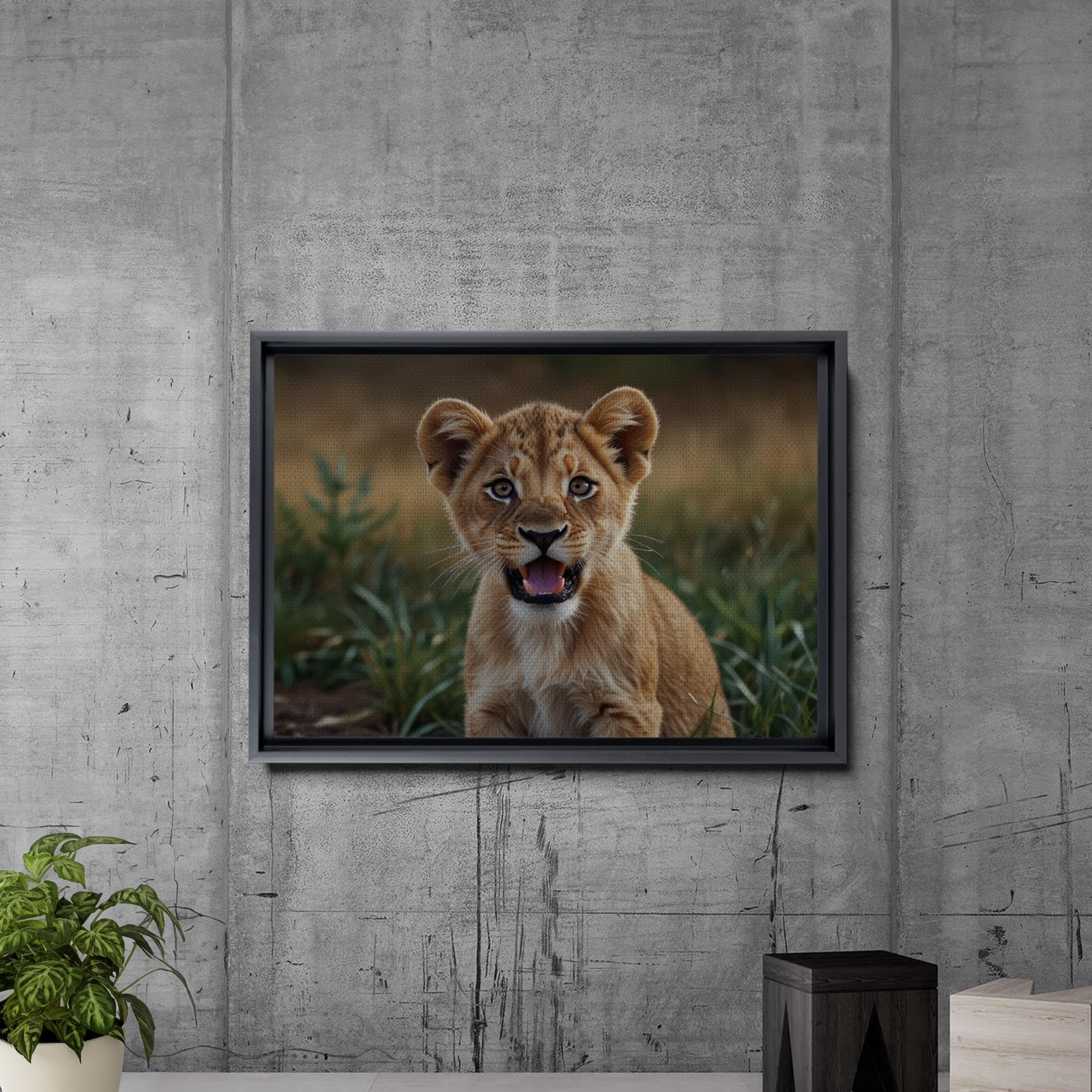 Lion Nursery Print - Cute Baby Animal Wall Art for Kids Room, Boho Jungle Decor, Lion King Themed Nursery & Office Wall Art - Perfect for Baby Showers, Children's Bedrooms & Playrooms