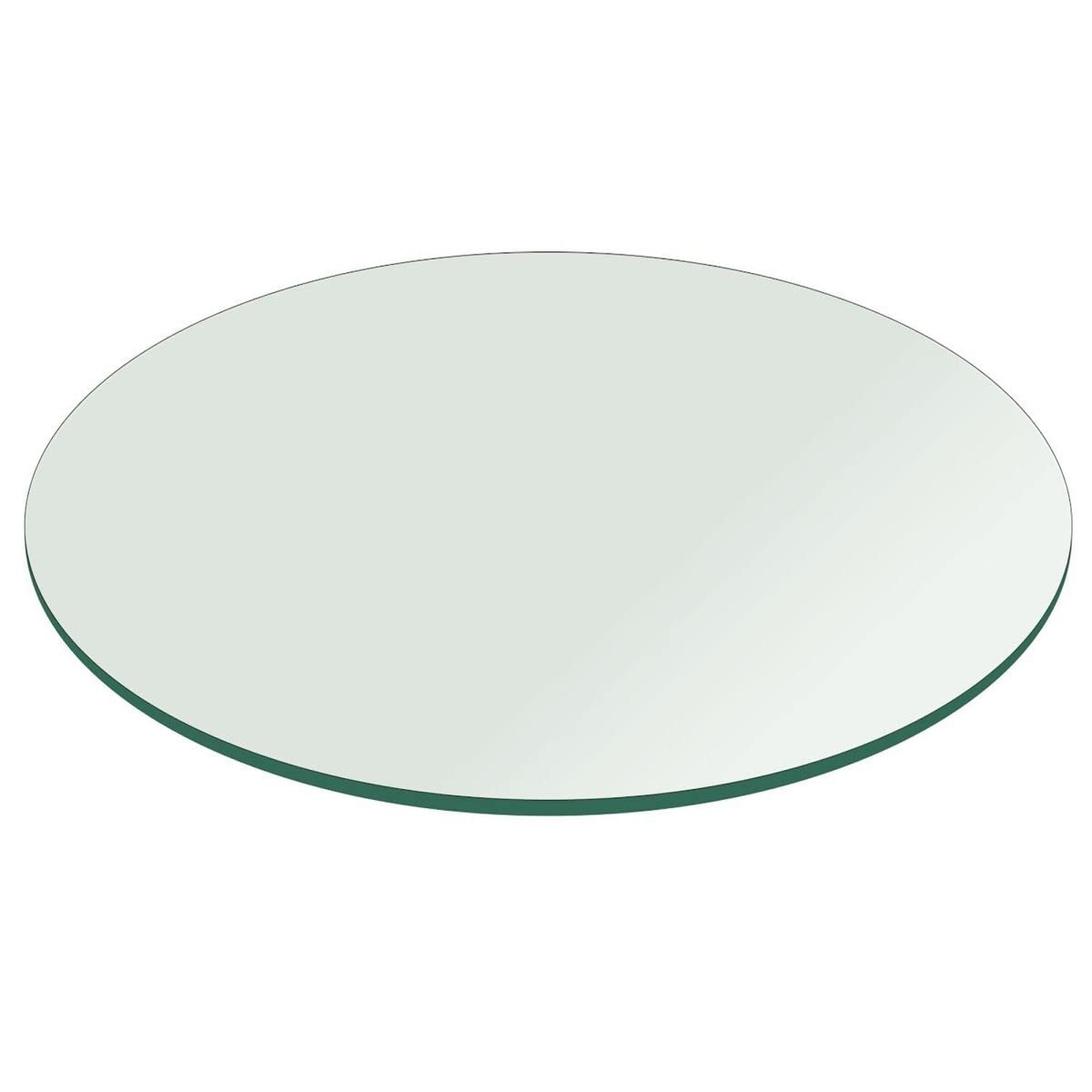 Custom Cut Round Tempered Glass Table Top - 3/16