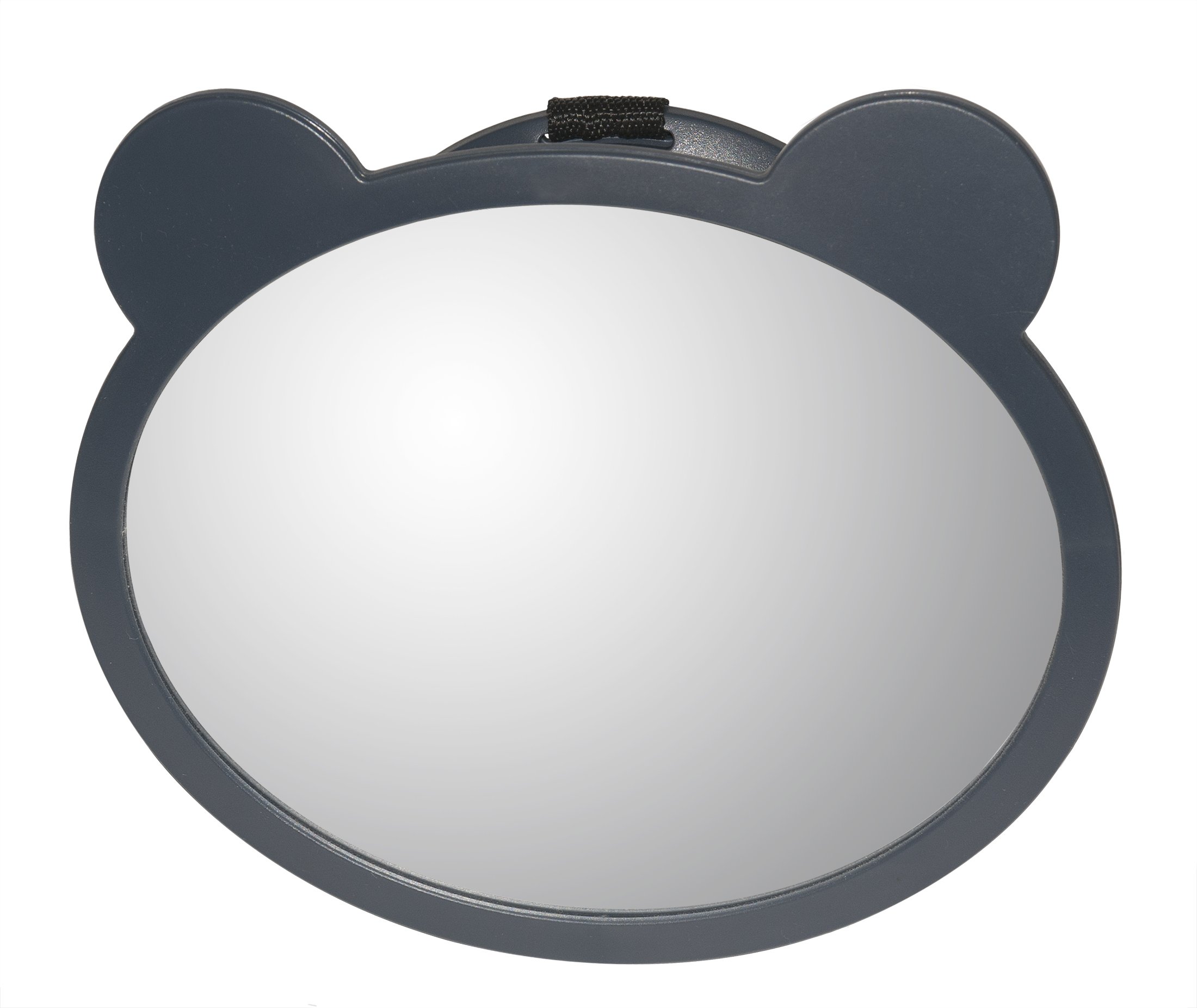 Jolly Jumper Eyes On Baby Mirror - Grey | Rear-Facing Car Seat Mirror for Infants | Safe & Durable Travel Accessory for Parents