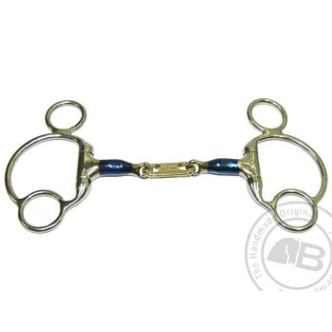 Bombers Eggbutt 2 1/2 Inch Ring Control Plate Bit for Horses - Western & English Riding, Dressage Training, Show Jumping, and Trail Riding