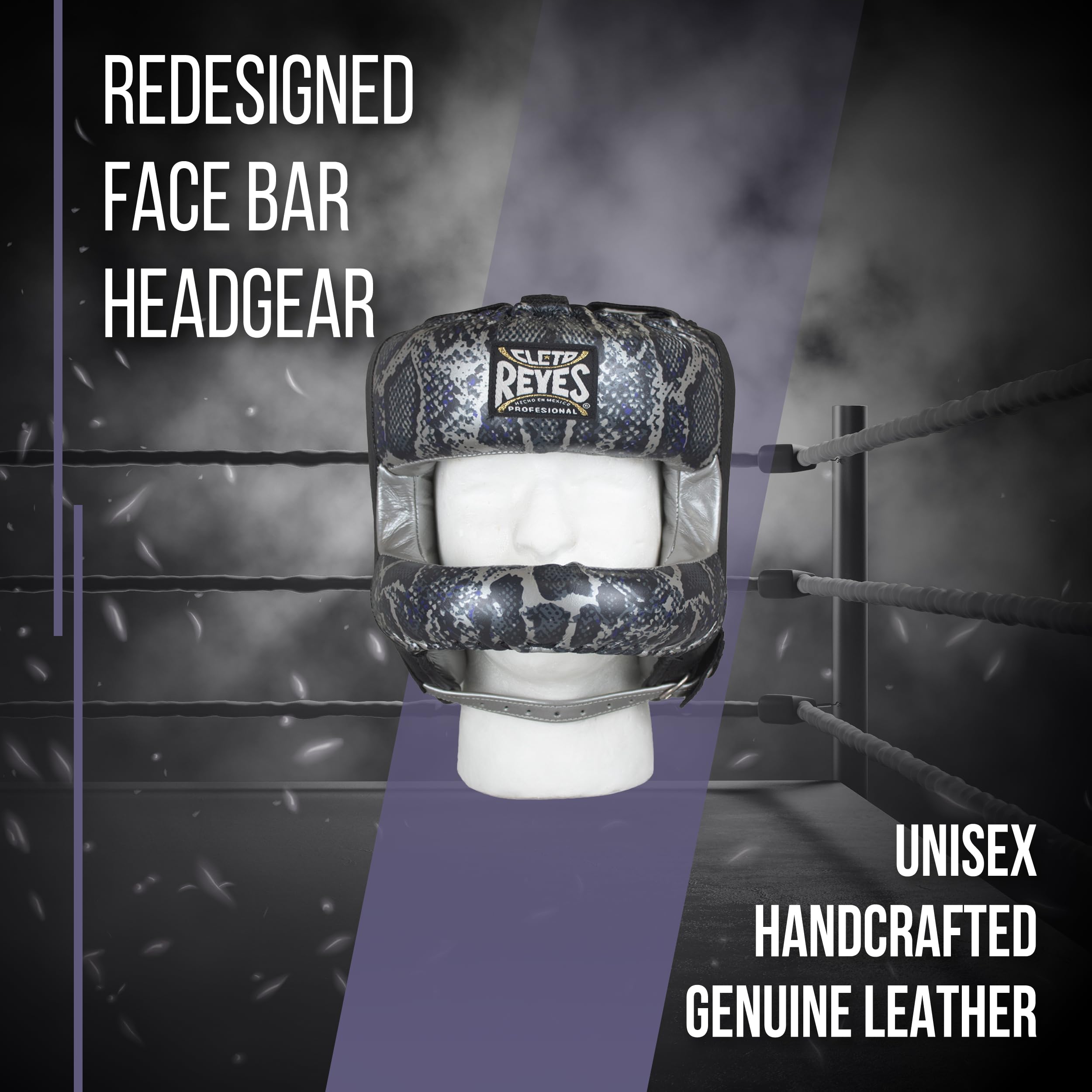 Cleto Reyes Boxing Headgear with Face Bar - Protective Head Guard for Men & Women - Ideal for Sparring, Training & Fighting Sports - Perfect for Boxing, MMA & Martial Arts Practice