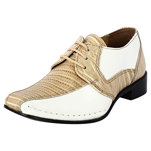 **LIBERTYZENO Easter Kids Dress Shoes for Boys – Genuine Leather Oxford Lace-Up with Animal Print – Perfect for Easter, School, and Special Occasions**
