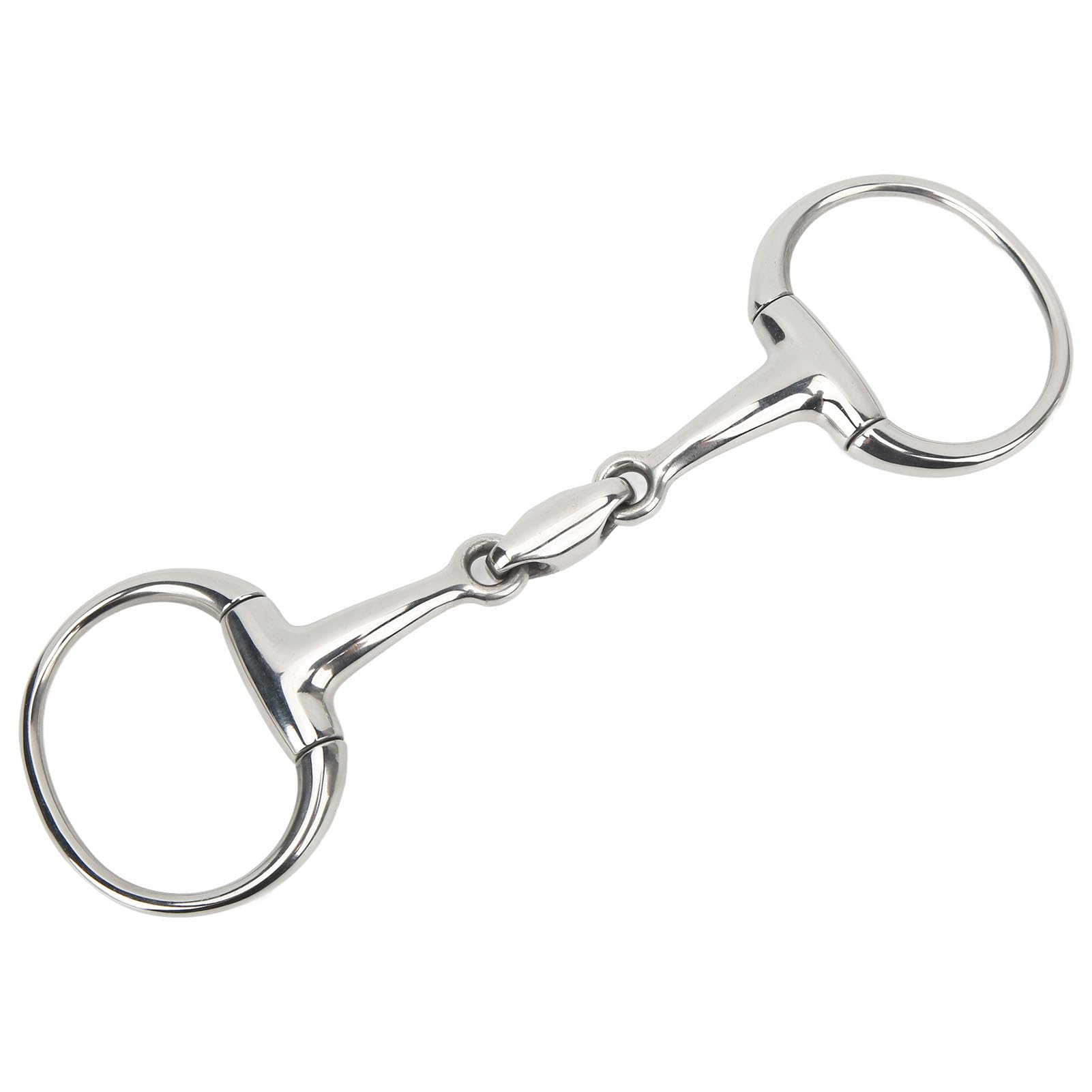 Premium Stainless Steel Horse Snaffle Bit – Comfort Fit Equestrian Training Bit with Anti-Biting Design for Dressage, Jumping & Trail Riding