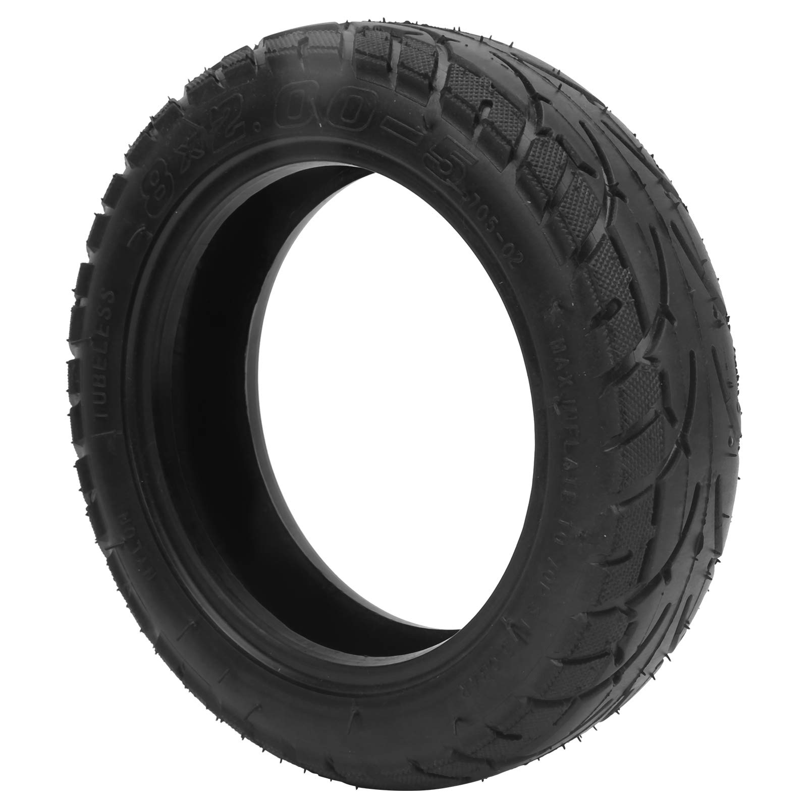 Alomejor 8x2.00 Tubeless Electric Scooter Tire - 8 Inch Vacuum Rubber Wheel for Electric Scooters - Perfect for Commuting, Urban Travel & Last-Mile Transportation