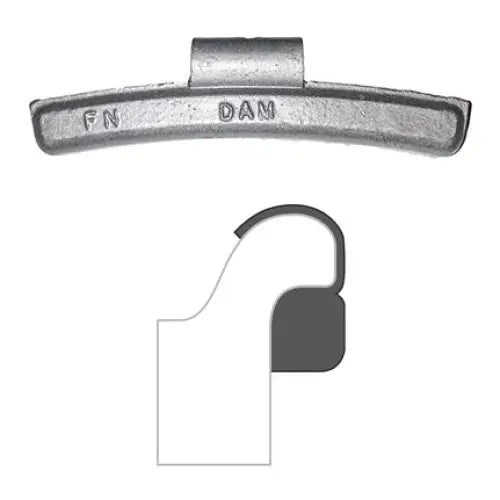 AA FN Coated Clip-On Wheel Weights (Lead, 25-Piece Box) - Perfect for Balancing Tires on Cars, Trucks, and Motorcycles