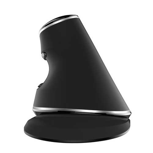 Delux M618 PLUS Wireless Vertical Ergonomic Mouse - 1600DPI, 6 Buttons for Comfortable Computing - Perfect for Office Work, Graphic Design & Long-Term PC Use