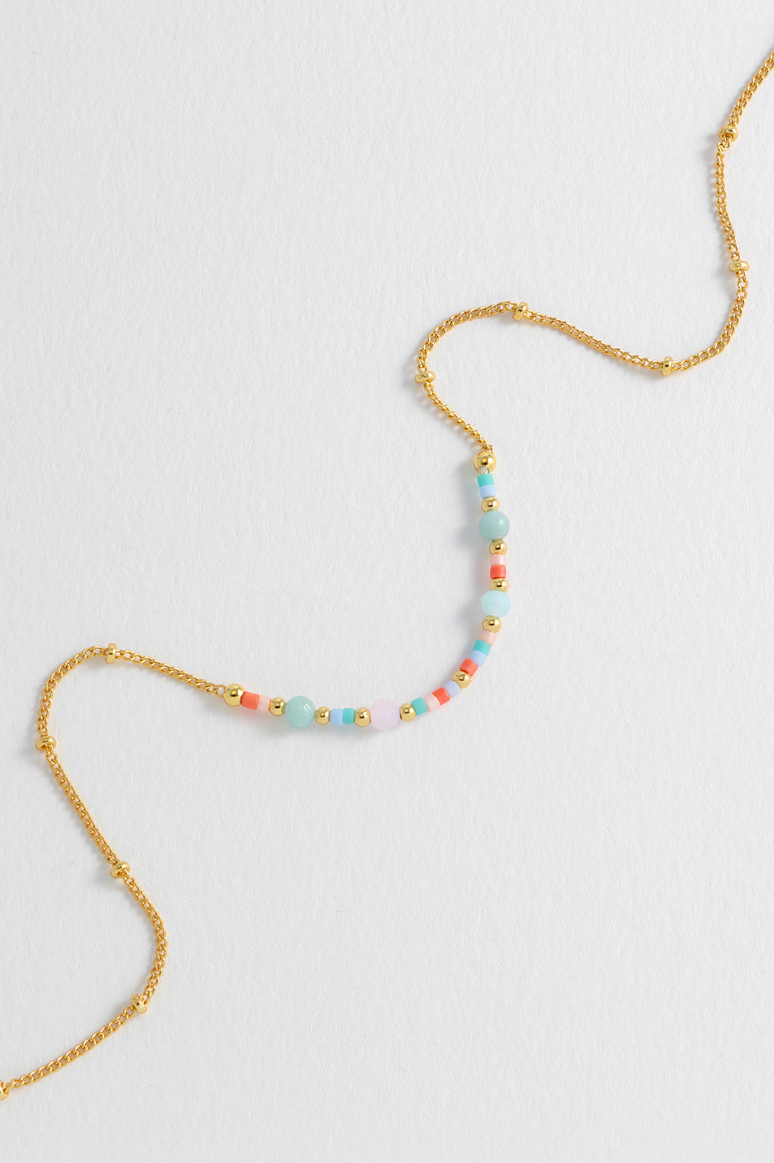 Mini Mixed Beaded Chain Necklace for Women - Dainty Layering Jewelry for Everyday Wear, Gift Giving & Boho Fashion
