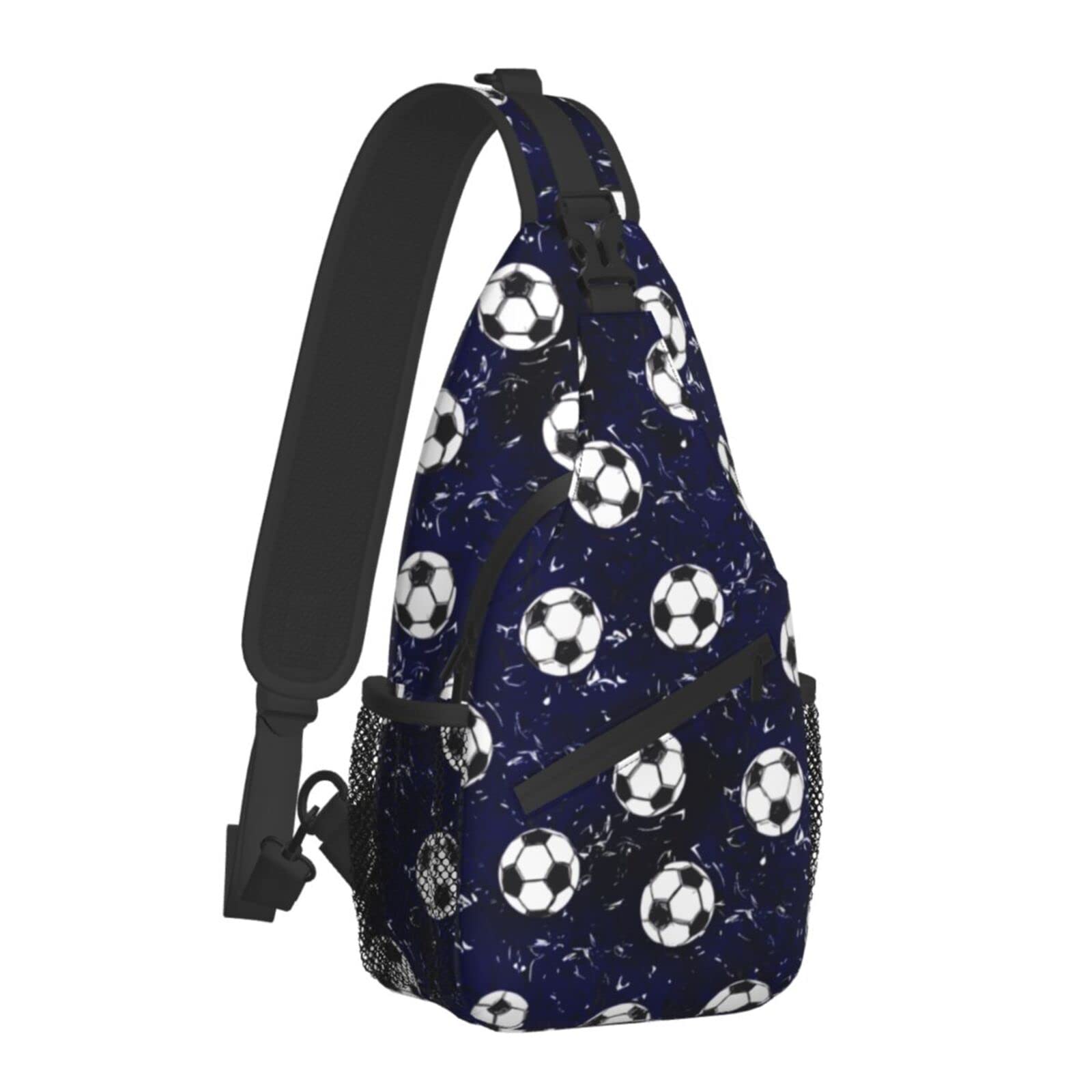 Football Chest Bag - Crossbody Sling Backpack for Travel, Hiking & Daily Use - Unisex Soccer Fan Gear for Men & Women - Perfect for Games, Training & Outdoor Adventures